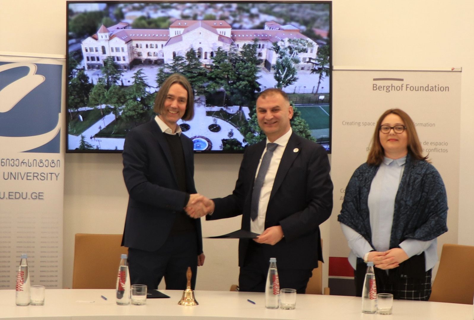 Memorandum of Cooperation was Signed Between the  Caucasus University and Berghof Foundation
